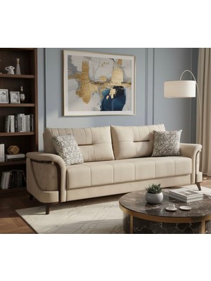 Carmen Mobilya Yataklı ve Bazalı Deren Koltuk Üçlüsü