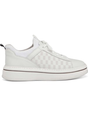 Tergan Beyaz Hakiki Deri Erkek Sneaker - E25I1AY57191-A26