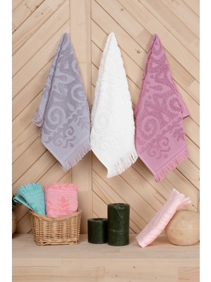 Bersay Tekstil Tuna 6'lı 30X50, %100 Pamuk, Saçaklı Mutfak & El Havlu Seti – Yumuşak, Emici, Estetik