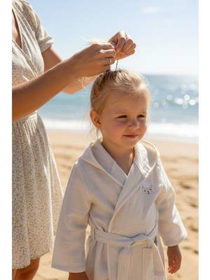 Miespiga Kuzu Çocuk Müslin Bornoz