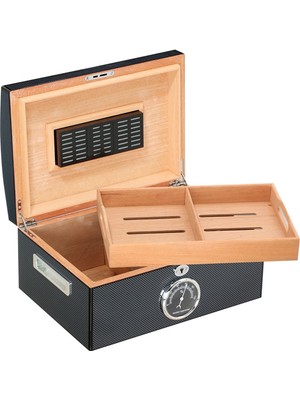 Falconetti Siyah Karbonfiber Humidor Puro Kutusu RC05