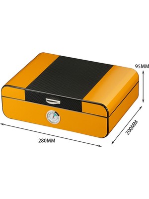 Falconetti Karbon Fiber Desen Humidor Puro Kutusu RC41