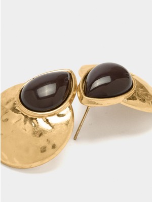 Parfois Resin Yuvarlak Küpe