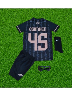 Moda Solo Il Gala Gâlâtâsârây Victor Osimhen Siyah Imzalı Çocuk Forması