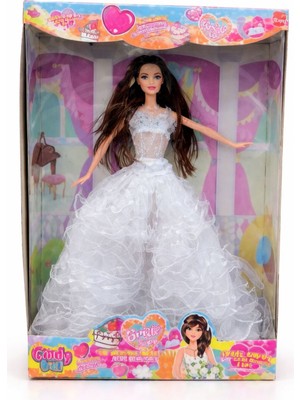 Nasyonel Toys Gelinlikli Oyuncak Bebek – Uzun Saçlı Şık Elbiseli Kız Bebek Oyuncağı (Kutulu)