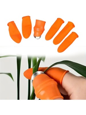 Argesco Mühendislik Argesco® 5 Parça Pratik Parmak Koruyucu 1 Parça Baş Parmak Bıçaklı Eldiven Sebze Meyve Soyucu Kesme Ayıklayıcı Silikon Set