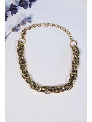 Azrlya Çelik Halat Bileklik Iç Içe Geçmeli Model Kararmaz