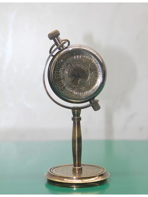 Azrlya Pirinç Masa Üstü Saat 16186 - Lisinya