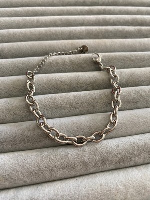 Pink Kalın Çelik Zincir Bileklik