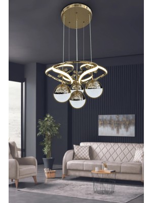 G-Light Dron 4 Top LED Sarkıt Avize – Modern Salon Avizesi