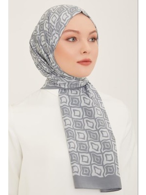 Armine Trend Defne Şal Ist 5763 - 06 Gri - Beyaz