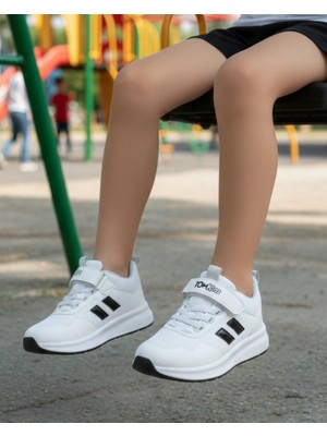 Homiro Çocuk Ortopedik Spor Ayakkabı- Beyaz Siyah