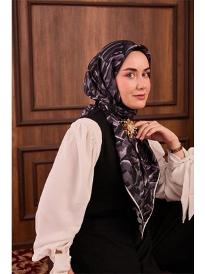 Silk Home Tivil Saf Ipek 11491 - 09 Siyah Doku Desen
