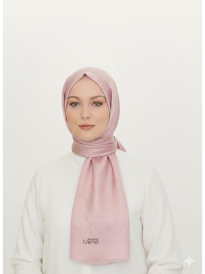 Armine Trend Lia Şal 2 2353 Pudra Geometrik Desen