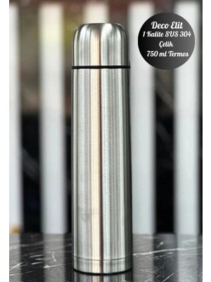 Marsilyan 750 ml Çift Katmanlı Sus 304 Çelik Inox Termos Süt-Mama-Kamp-Piknik Termosu 12 Saate Kadar Sıcak