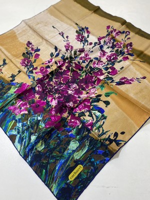 Cacharel Tivil Ipek Eşarp Ist 7844313 - 951 Lacivert Çiçek Desen