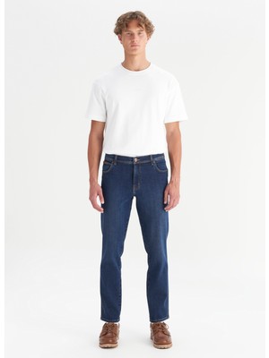 Wrangler Mavi Erkek Slim Fit Denim Pantolon W12S00034W50 Indigo Denim Pantolon