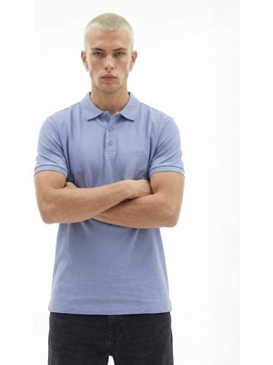 Jeep Düz Açık Mavi Erkek Polo T-Shirt J4SM-TST7234