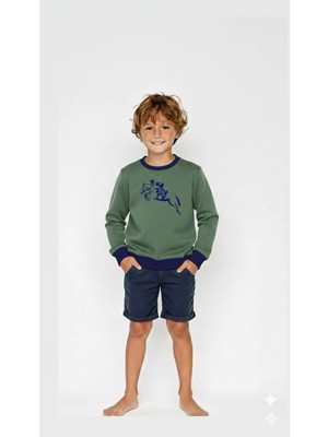 Coupon Çocuk Sweatshirt / Logo Baskılı