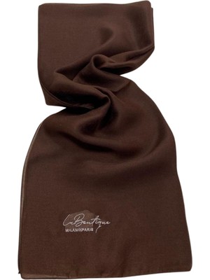 La Boutique Abiye Acı Kahve Düz Renk Şal Ist  1 - 26782