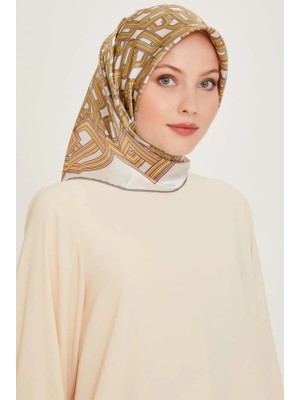 Armine Tivil Ipek Eşarp Ist 9213 - 05 Beyaz Karışık Desen