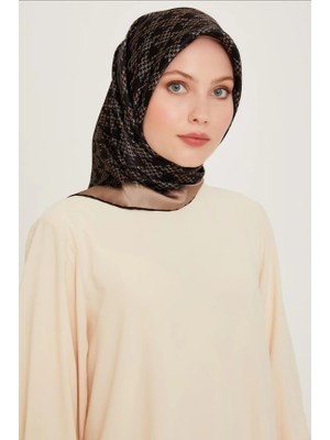 Armine Tivil Ipek Eşarp Ist 9239 - 81 Siyah Karışık Desen