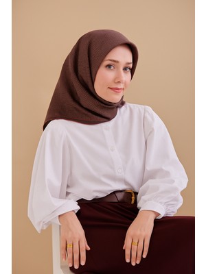 Silk Home Tivil Saf Ipek 52213 Koyu Vizon Çizgi Desen