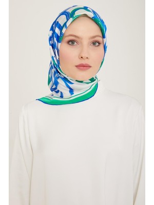 Armine Tivil Saf Ipek 9123 - 54 Beyaz Karışık Desen