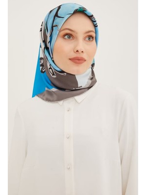 Armine Gri Tivil Ipek Eşarp Ist 8914 - 21