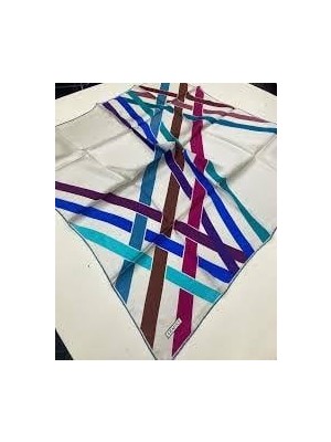 Armine Sura Ipek Eşarp Ist 8923 - 56 Beyaz Karışık Desen