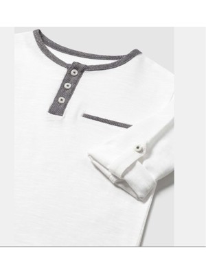 Mayoral Erkek Çocuk Tshirt - Mayoral  - Gri - 4 Yaş - 1067-GRİ-4 Yaş