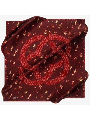 Aker Bordo Tivil Ipek Eşarp Karışık Desen Ist 7568701 - 341