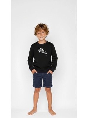 Coupon Çocuk Sweatshirt / Logo Baskılı