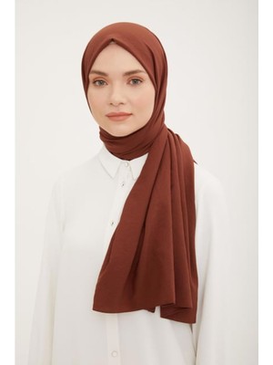 Armine Trend Kahverengi Renk Pamuk Cazz Şal Ist 1 - 21081