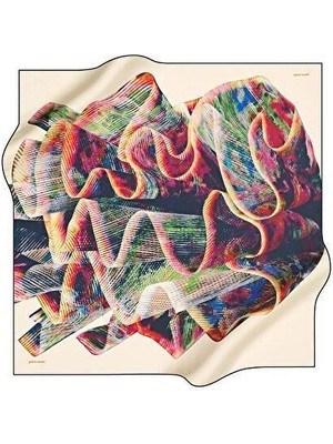 Pierre Cardin Tivil Ipek Eşarp  8553438- 911 Yeşil-Kırmızı Geometrik Desen