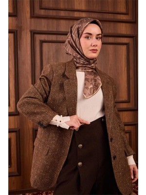 Silk Home Tivil Saf Ipek 11491 - 23 Vizon Pastel Desen