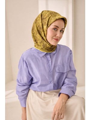 Silk Home Tivil Saf Ipek 11487 - 52440 Yeşil Armürlü Desen