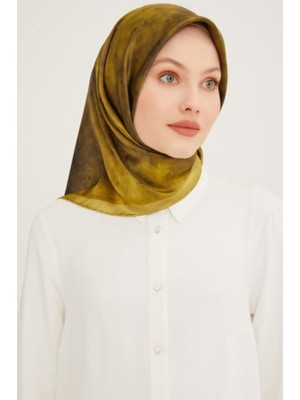 Armine Nostalji Bulut Desenli Tivil Ipek Eşarp Ist 8933 - 35