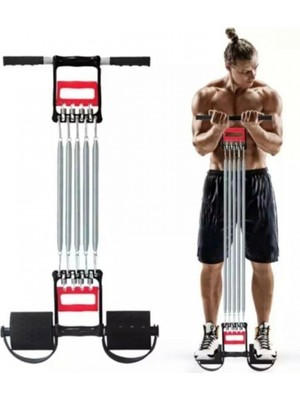 Marsilyan 5 Çelik Yaylı Dirençli El Ayak Göğüs Yayı Çelik Yay Spor Aleti Tüm Kol Göğüs Kas Pazı Güçlendirici