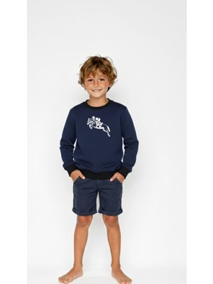 Coupon Çocuk Sweatshirt / Logo Baskılı