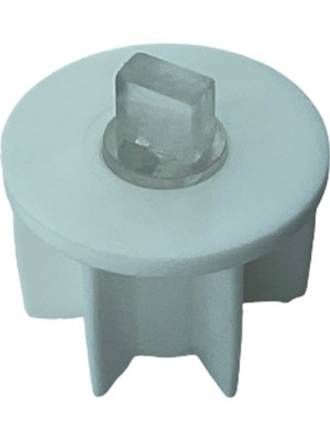 MorPerde 32'lik Dikdörtgen Pimli Beyaz Boru Sonu Tıpası