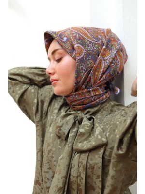 Silk Home Sura Saf Ipek 11455 - 42 Lila Etnik Desen