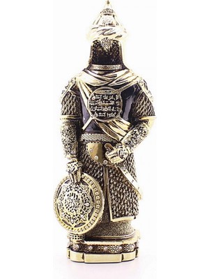 Marsilyan Zırhlı Cevşen Ayetli Asker Gold Biblo 3 Boyutlu Küçük Boy 24 cm