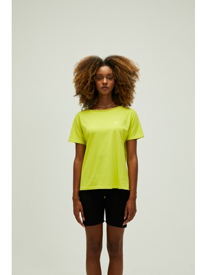 Bad Bear Nidra T-Shirt Sülfür Yeşil Basic Kadın Tişört