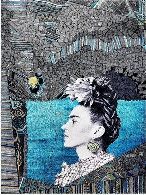 Kilim Home Mars Serisi Gri Mavi Etnik Geometrik Desen Kaymaz Taban Şönil Halı