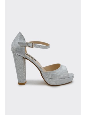 Derinet Platformlu Kalın Topuk Kadın Ayakkabı