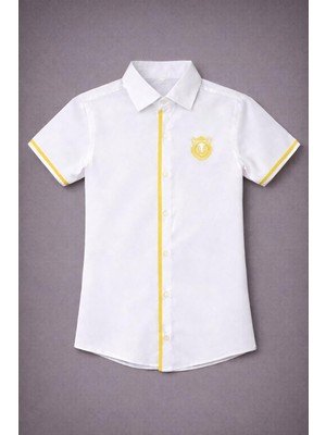 Dıgıl Kids Kısa Kol Çizgili Dakron Kumaş Gömlek