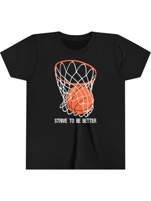 Marsilyan Baskılı T-Shirt - Siyah