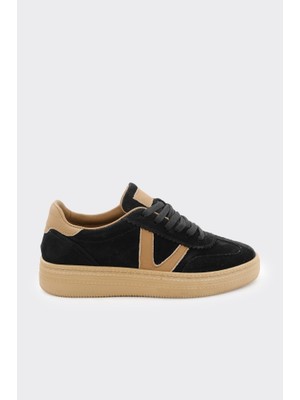 Derinet Bağcıklı Hakiki Deri Yüksek Taban Casual Kadın Ayakkabı