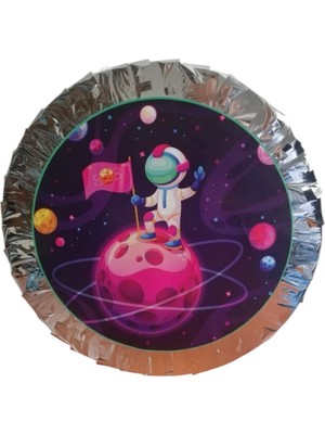 Cadde Süs Uzay Temalı Katlanabilir Pinyata ve Sopası